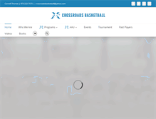 Tablet Screenshot of crossroadsbasketball.com